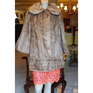Vintage Tissavel  of France  Luxurious Faux Fur Coat